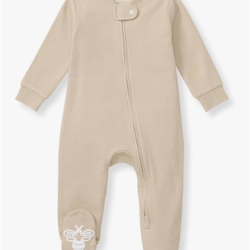 Burt's Bees Baby Boys' Sleep & Play PJs, 100% Organic Cotton One-Piece Zip Front Jumpsuit, Baby Boys Footie Pajamas & PJs