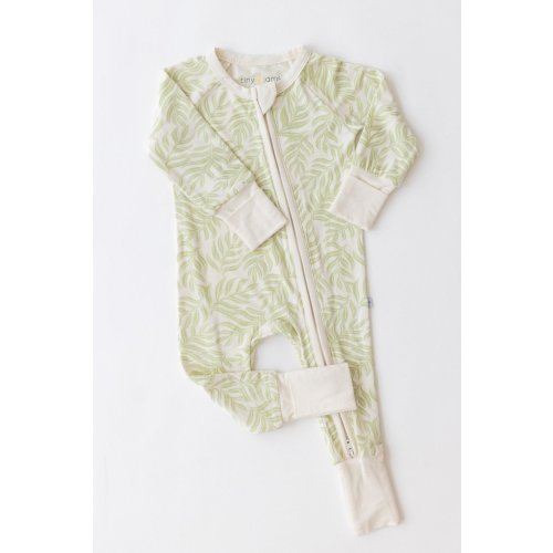 Green Pastel Palms Zippy