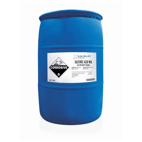 Sulfuric Acid 96%, High Purity ACS Reagent Grade, Bulk 55 Gallons
– Lab Alley