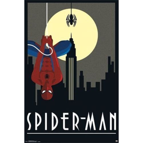 MARVEL COMICS THE AMAZING SPIDERMAN ART DECO POSTER NEW 24x36 FREE SHIP