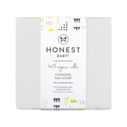 Honest Baby Organic Cotton Changing Pad Cover (bright white)