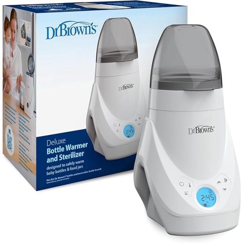 Dr. Brown's Deluxe Baby Bottle Warmer and Sterilizer for Formula, Breast Milk, and Baby Food Jars