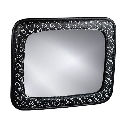 Disney Baby by J.L. Childress Adjustable Baby Car Mirror for Rear Facing Child, Mickey Black 11x9.5 Inch (Pack of 1)
