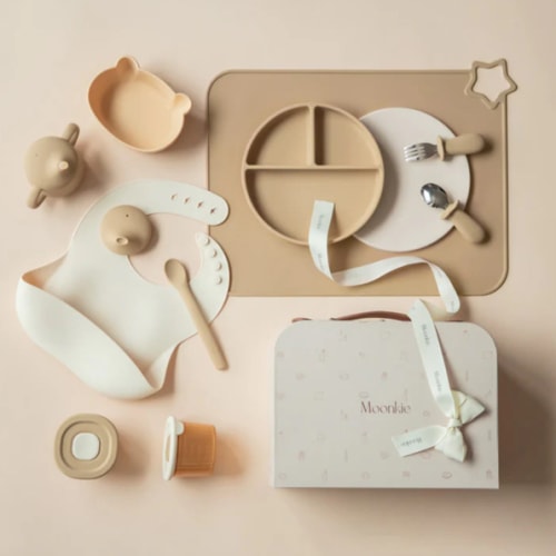 First Bites Gift Set (Croissant/Ivory)