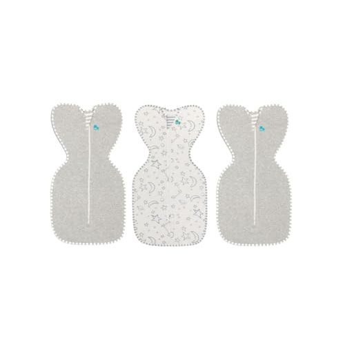 Love to Dream Swaddle UP, Baby Sleep Sack, Swaddle UP Self-Soothing Swaddles for Newborns, Improves Sleep, Snug Fit Helps Calm Startle Reflex, New Born Essentials for Baby, Bundle Pack (1xSM & 2xMD)
