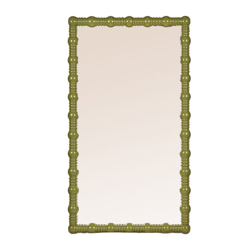 Rowena Interiors Medium Gloss Dowel Wall Mirror In Sage Green | Perigold