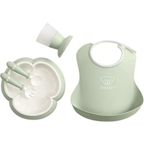 BabyBjörn Baby Dinner Set, 5 pcs, Powder green