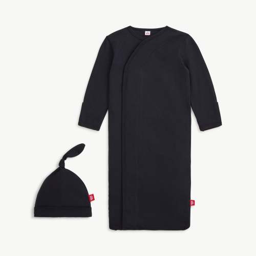 onyx modal magnetic cozy sleeper gown + hat set