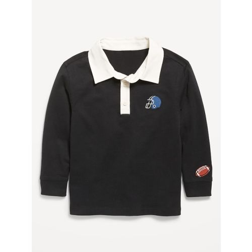 Oversized Long-Sleeve Rugby Shirt for Toddler Boys