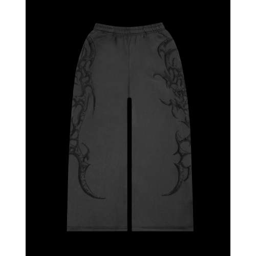 CRASH PUFF PRINT OVERSIZED SWEATPANTS CHARCOAL