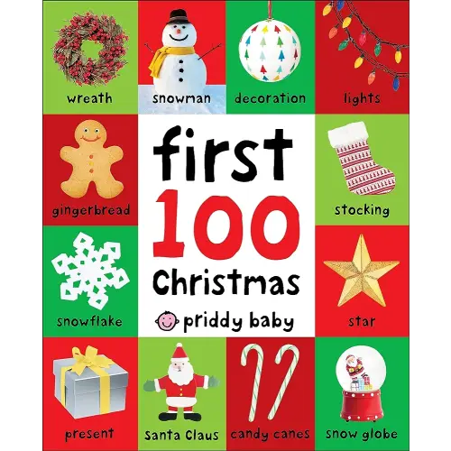 First 100 Christmas Words: A padded book―perfect for little hands to hold