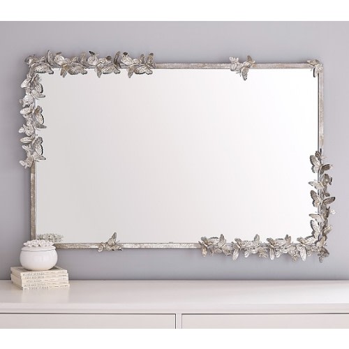Monique Lhuillier Butterfly Rectangle Kids Mirror | Pottery Barn Kids