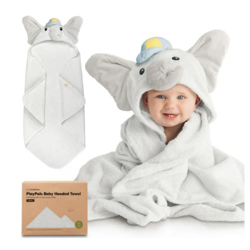 GOTS Certified, 100% Organic Cotton Hooded Towel