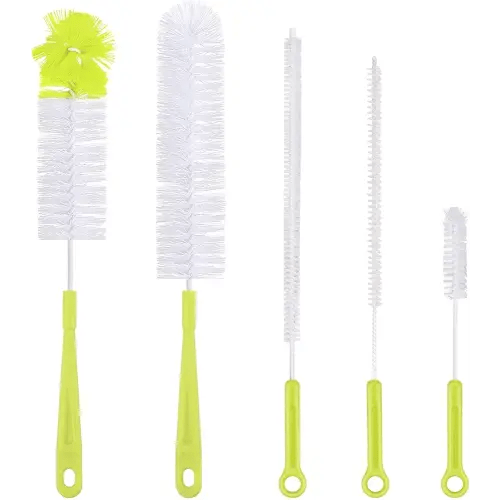 Bottle Cleaning Bristle Brushes Set - Long Handle Bottle Cleaner