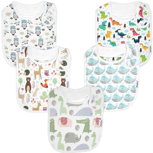 KiddyStar Baby Bibs for Boys & Girls - Organic Cotton Bibs, Bandana Bibs, Drool Bibs, Teething Bibs, Toddler Bibs - Gift