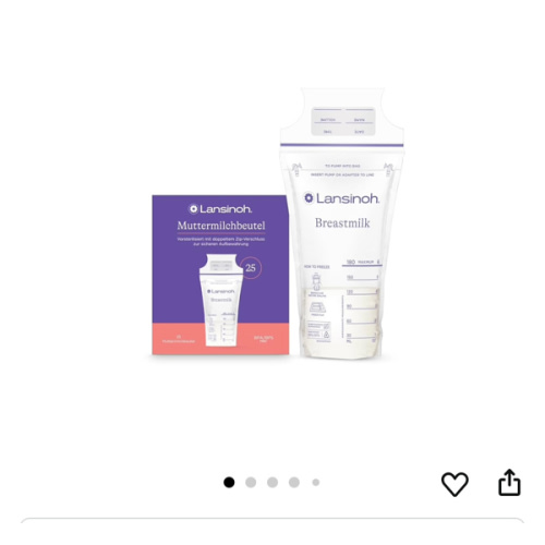 Lansinoh Muttermilchbeutel - 25 Stück - zum sicheren Aufbewahren und Einfrieren von Muttermilch - hygienisch & platzsparend : Amazon.de: Baby