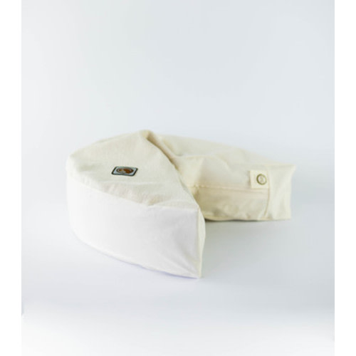 organic nesting nursing pillow in vanilla bean