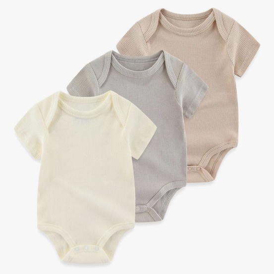 Baby Bodysuit Boy Girl Clothes Soft Newborn Infant Outfit Short Sleeve Romper