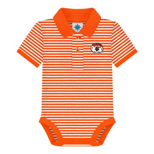 Auburn Tigers Striped Polo Bodysuit | College Baby