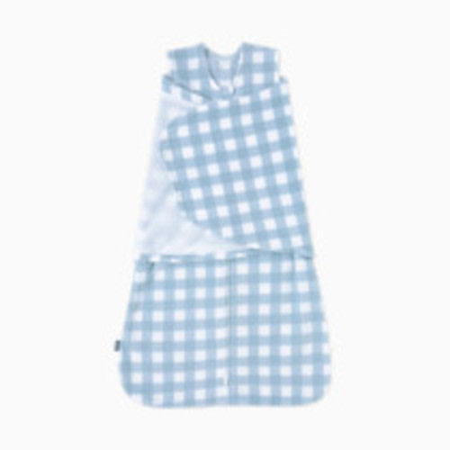 Halo SleepSack Swaddle Micro Fleece - Blue Gingham, Small