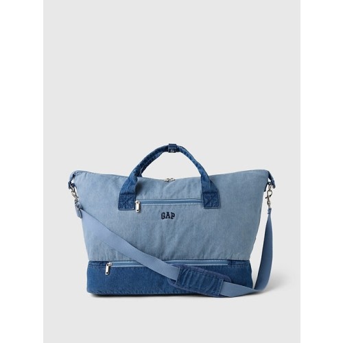 Two-Tone Denim Weekender Bag | Gap