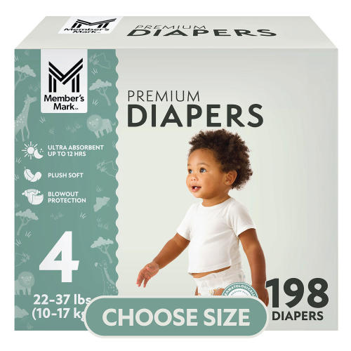 Member's Mark Premium Baby Diapers, Sizes: Newborn - 8 - Sam's Club