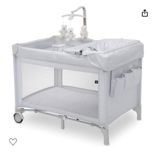 Amazon.com : GAP babyGap Deluxe Play Yard, Grey Stripes : Baby