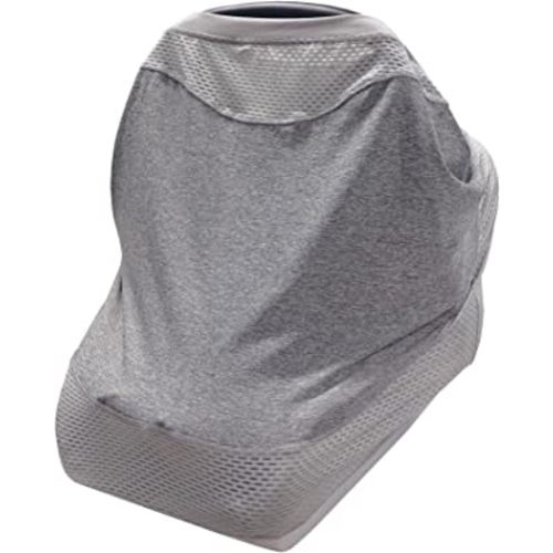 Boppy 4 and More Multi-use Cover, Pearl, Quick-dry UPF 50+ Knit and Breathable Mesh, Versatile for Car Seat Canopy, Nursing Cover, Infant Strollers, Shopping Carts, Highchairs and More