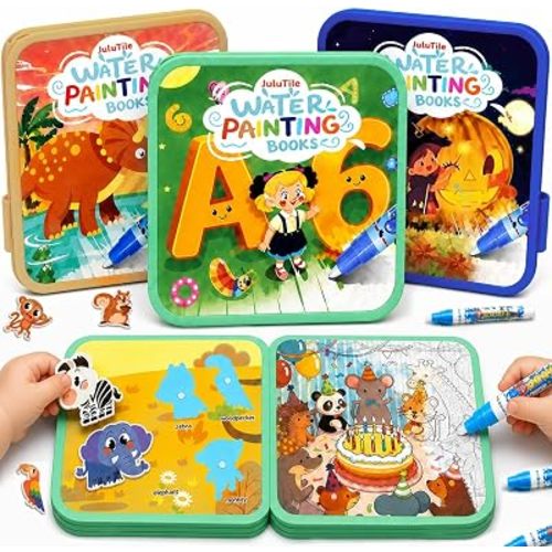 JuluTile Water Coloring Books for Toddlers 1-3