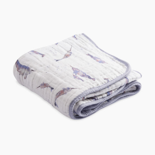 Little Unicorn Cotton Muslin Original Quilt - Narwhal