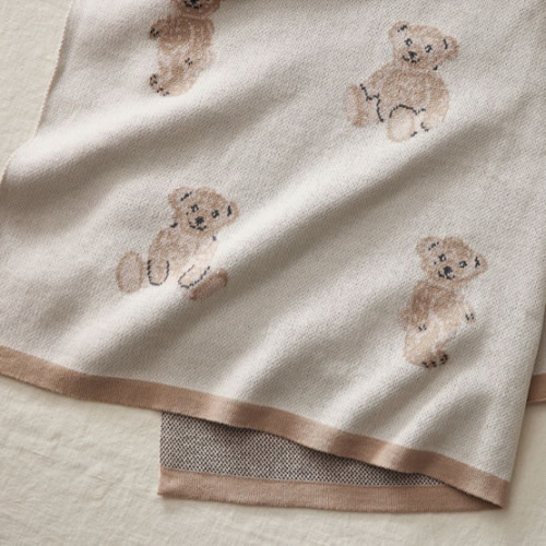 St. Jude Teddy Bear Intarsia Baby Blanket