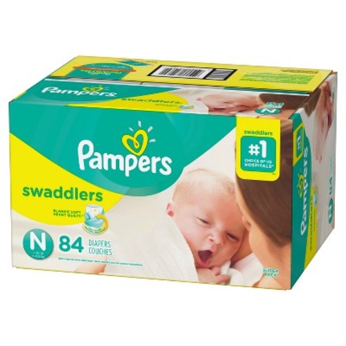 Pampers Swaddlers Diapers Super Pack (Select Size), Size: Size Newborn (84 Count)