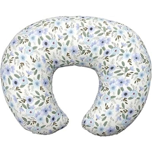 Nursing Pillow, Breastfeeding Pillows with Standard Size Removable Cover, Breast Feeding Pillow with Breathable Filling, Ergonomic Nursing Essentials for Bottle and Breastfeeding- Leaves…
