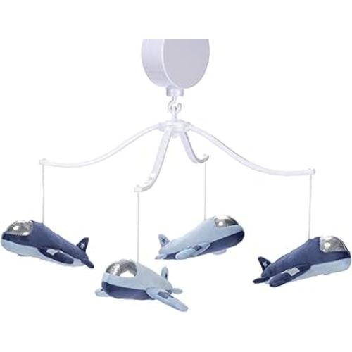 Bedtime Originals Little Aviator Airplane Musical Baby Crib Mobile Soother Toy