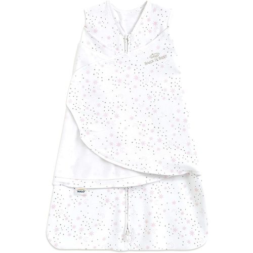 HALO 100% Cotton Sleepsack Swaddle, 3-Way Adjustable Wearable Blanket, TOG 1.5, Jungle, Small (Pack of 1)