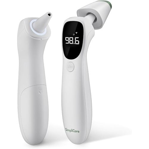 AET-R842 FDA 510(k) Cleared Medical Grade Infrared Thermometer | Dual-Mode Ear Canal (Tympanic) & Forehead Fever Thermometer for Babies, Infants, Toddlers, Kids & Adults