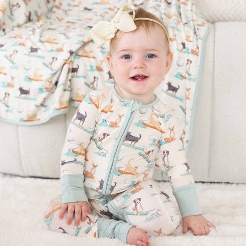 Paddle Pups Convertible Zip Romper