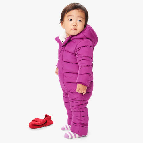 Baby parka puffer suit