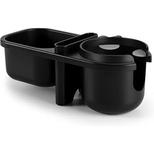 Accmor Stroller Cup Holder with Tray, Universal Cup Holder, Bike Bottle Holder, 360° Rotatable Large Caliber Drinks Holder for Stroller, Bike, Wheelchair, Walker