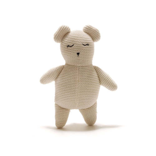 Organic Cotton Knitted Teddy Bear