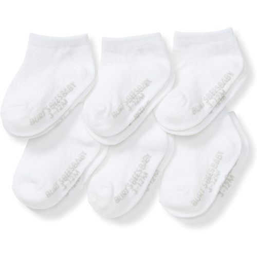 Burt's Bees Baby Organic Ankle & Crew Socks with Non-Slip Grips, 6-Pack