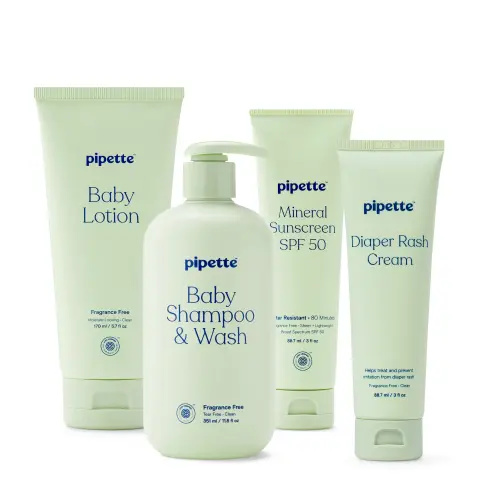 Pipette Baby Bestsellers Bundle | Dermatologist Tested | Clean & Gentle