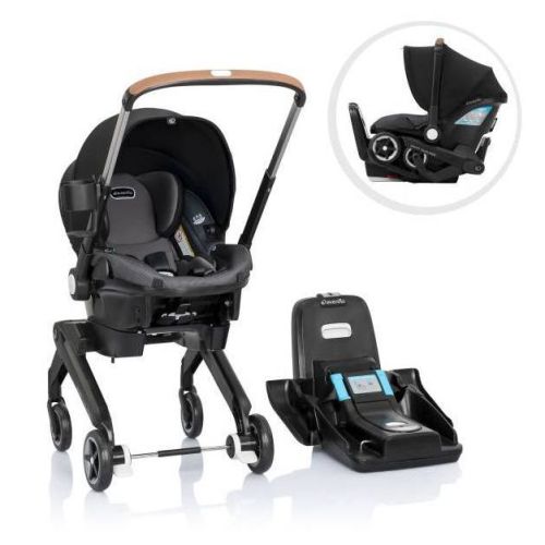 Evenflo Shyft Dualride Travel System With Carryall Storage - Boone Gray