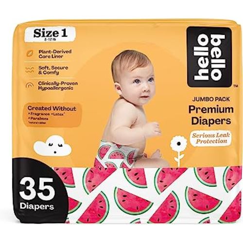  Hello Bello Premium Baby Diapers Size 2 I 32 Count of