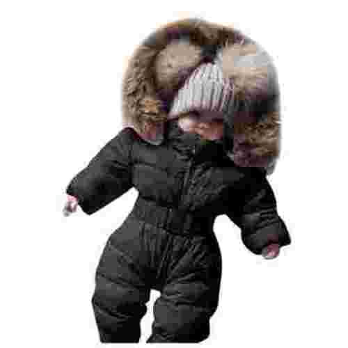 Durtebeua Toddler Snow Suit Kids Winter Warm Hooded Windproof Outwear Clothes Jackets For Kids 0-3 Months
