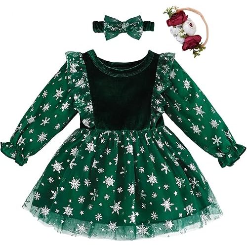 Toddler Baby Girl Dress Infant Girl Clothes Outfits Tulle Dresses Princess Wedding Dress for Baby Girls 3M to 3 Year