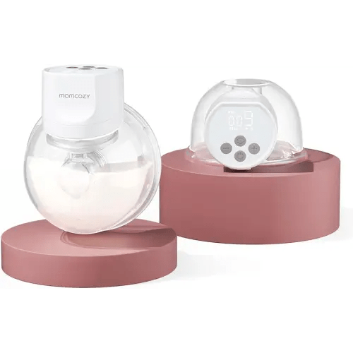 Momcozy Breast Pump Hands-Free S12 Pro, Wearable & Portable Pump with Soft DoubleFit Flange, 3 Modes | 9 Levels Double Electric Pump Wireless, Smart Display, 24mm, 2 Pack