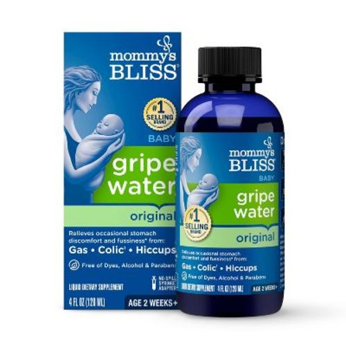 Mommy's Bliss Gripe Water For Babies With Gas, Colic Or Stomach Discomfort - 4 Fl Oz