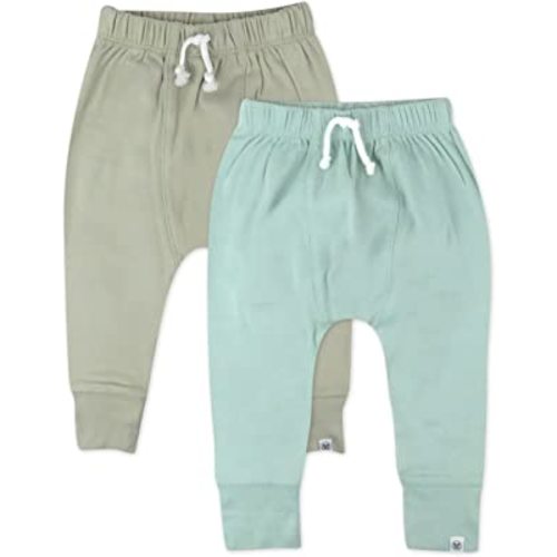 HonestBaby Multipack Honest Pants Joggers Pull on 100% Organic Cotton for Infant Baby and Toddler, Boys, Girls, Unisex