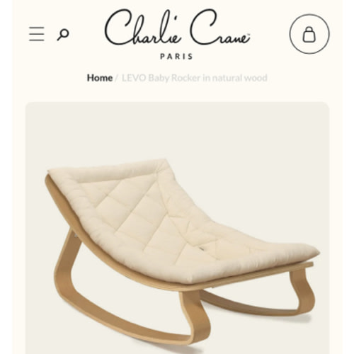 LEVO Baby Rocker in natural wood – Charlie Crane Paris
